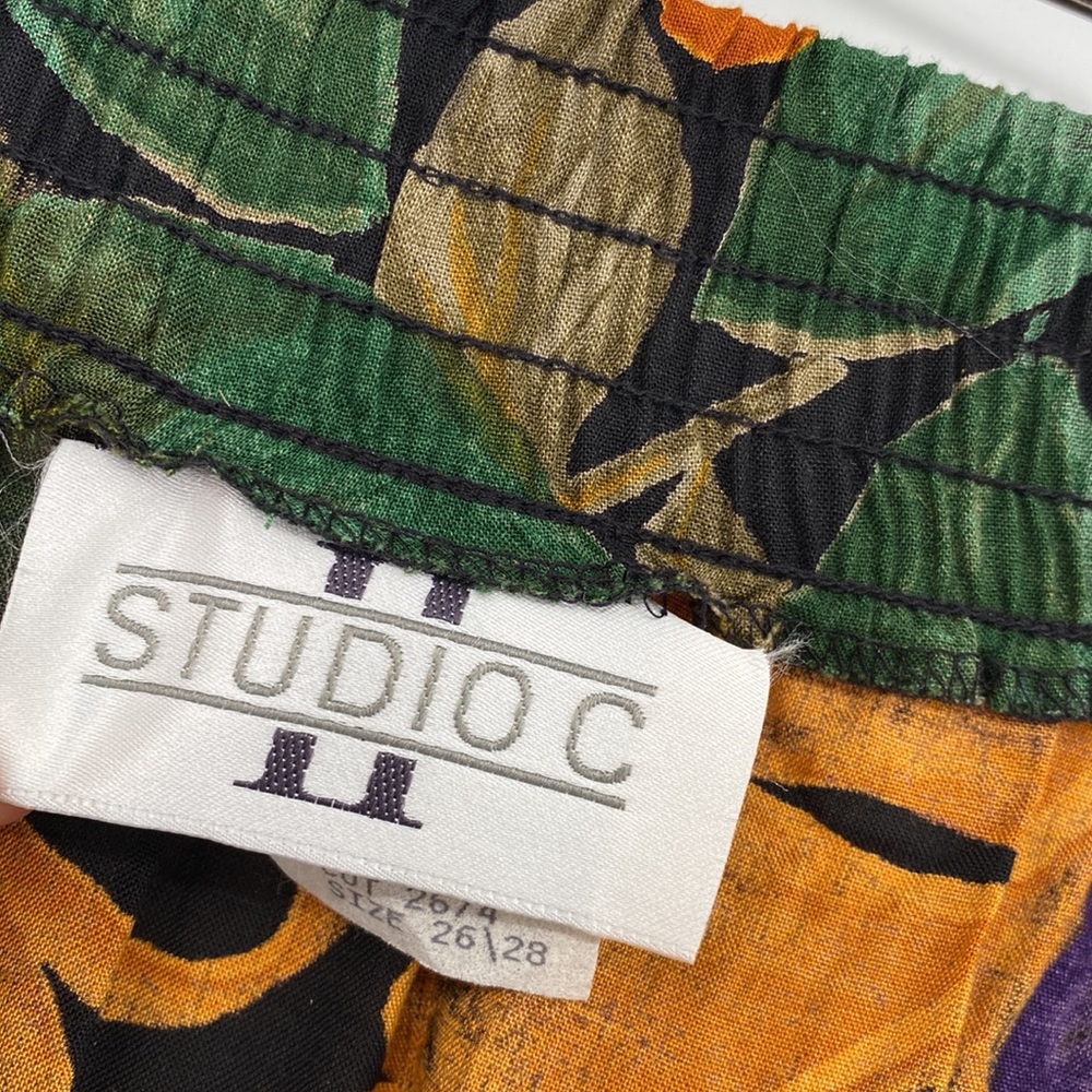 Studio C II NWT Faux Wrap Tropical Floral Skirt 26/28 - Picture 5 of 9